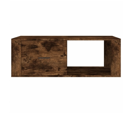 vidaXL Mesa de centro madera contrachapada roble ahumado 100x50,5x35cm