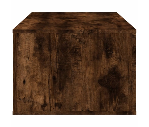 vidaXL Mesa de centro madera contrachapada roble ahumado 100x50,5x35cm