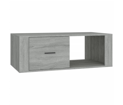 Mesa de centro madera contrachapada gris Sonoma 100x50,5x35 cm