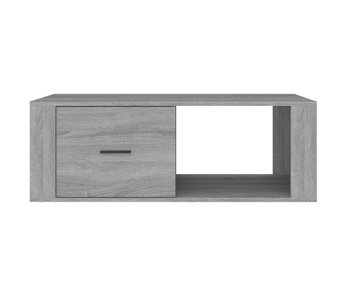 Mesa de centro madera contrachapada gris Sonoma 100x50,5x35 cm