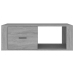 Mesa de centro madera contrachapada gris Sonoma 100x50,5x35 cm