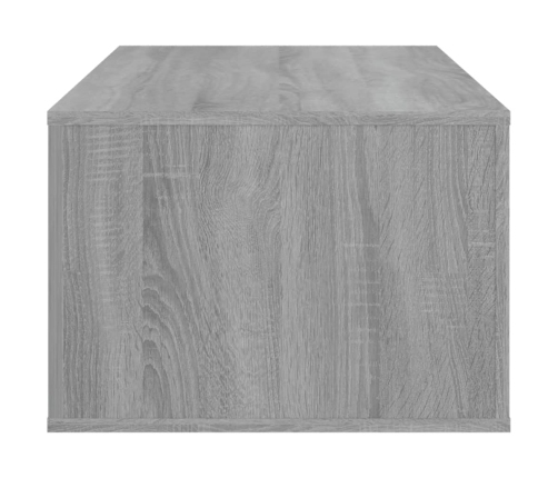 Mesa de centro madera contrachapada gris Sonoma 100x50,5x35 cm