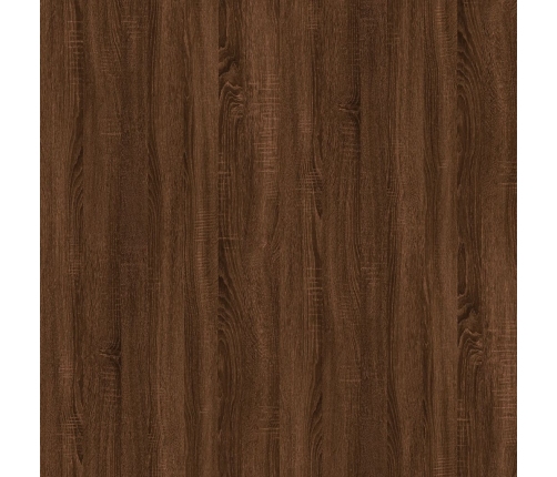 vidaXL Mesa de centro madera contrachapada marrón roble 100x50,5x35 cm