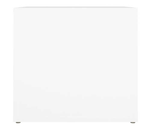 vidaXL Mesita de noche madera contrachapada blanco 41x40x36 cm