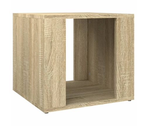 Mesita de noche madera contrachapada roble Sonoma 41x40x36 cm