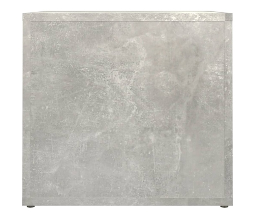 vidaXL Mesita de noche madera contrachapada gris hormigón 41x40x36 cm