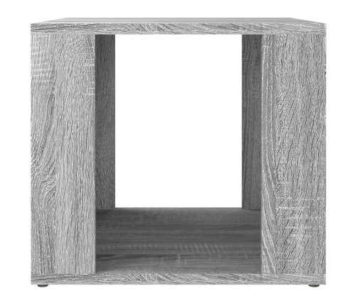 Mesita de noche madera contrachapada gris Sonoma 41x40x36 cm