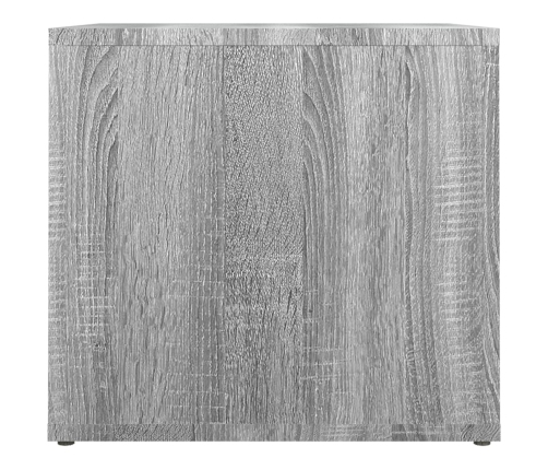 Mesita de noche madera contrachapada gris Sonoma 41x40x36 cm