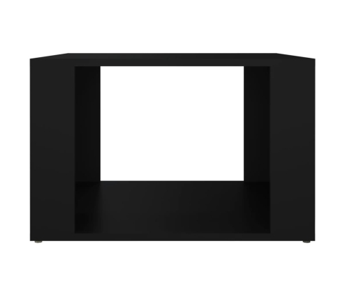 vidaXL Mesita de noche madera contrachapada negro 57x55x36 cm