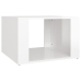 vidaXL Mesita de noche madera contrachapada blanco brillo 57x55x36 cm