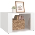 vidaXL Mesita de noche madera contrachapada blanco brillo 57x55x36 cm