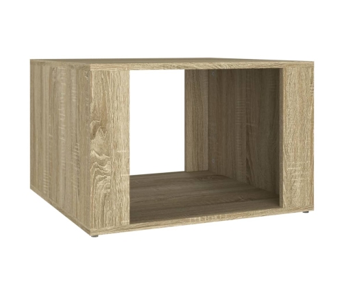 Mesita de noche madera contrachapada roble Sonoma 57x55x36 cm