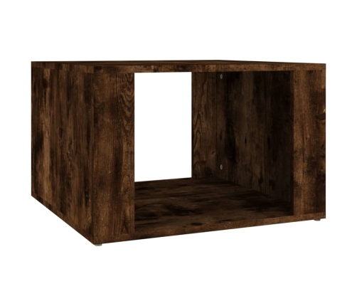 vidaXL Mesita de noche madera contrachapada roble ahumado 57x55x36 cm