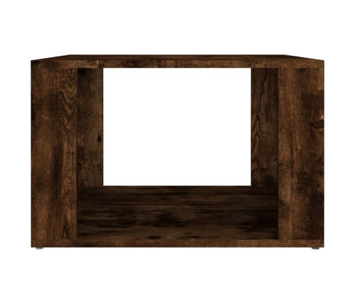 vidaXL Mesita de noche madera contrachapada roble ahumado 57x55x36 cm