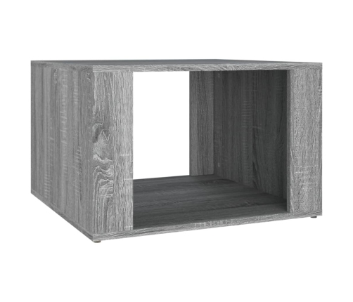 Mesita de noche madera contrachapada gris Sonoma 57x55x36 cm