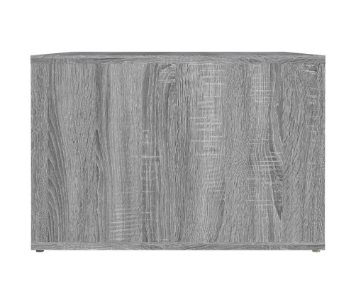 Mesita de noche madera contrachapada gris Sonoma 57x55x36 cm