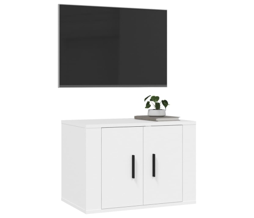 Mueble para TV de pared blanco 57x34,5x40 cm