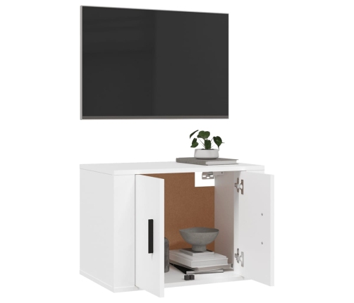 Mueble para TV de pared blanco 57x34,5x40 cm