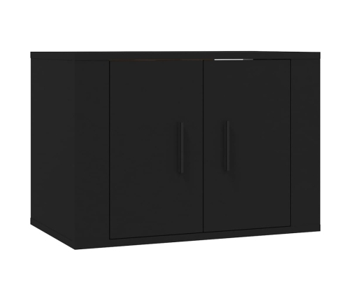 Mueble para TV de pared negro 57x34,5x40 cm