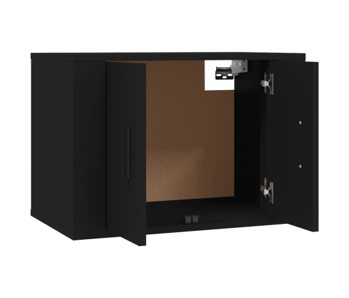 Mueble para TV de pared negro 57x34,5x40 cm