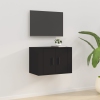 Mueble para TV de pared negro 57x34,5x40 cm