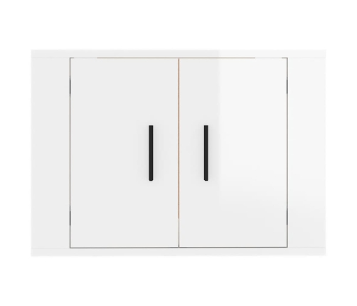 Mueble para TV de pared blanco brillante 57x34,5x40 cm