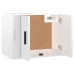 Mueble para TV de pared blanco brillante 57x34,5x40 cm