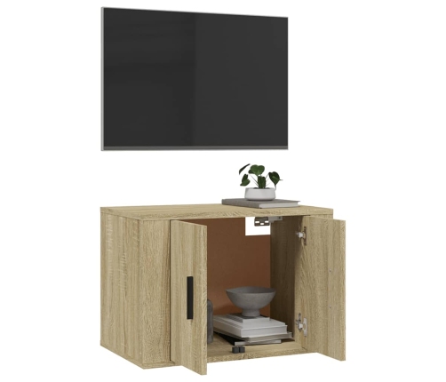 vidaXL Mueble para TV de pared roble Sonoma 57x34,5x40 cm