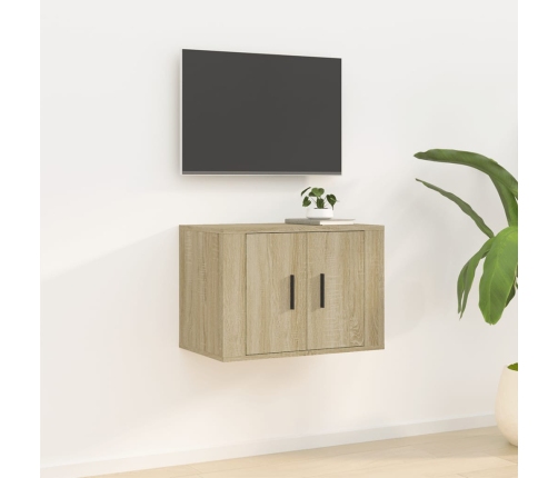 vidaXL Mueble para TV de pared roble Sonoma 57x34,5x40 cm