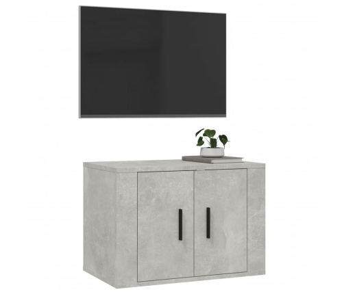 Mueble para TV de pared gris hormigón 57x34,5x40 cm