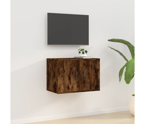 Mueble para TV de pared roble ahumado 57x34,5x40 cm