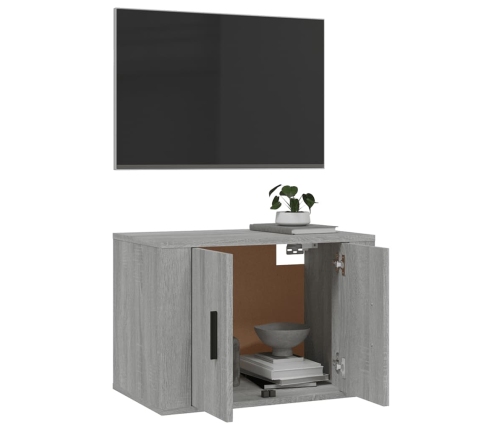 Mueble para TV de pared gris Sonoma 57x34,5x40 cm