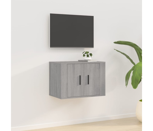 Mueble para TV de pared gris Sonoma 57x34,5x40 cm