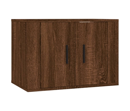 Mueble para TV de pared roble marrón 57x34,5x40 cm