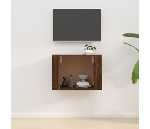 Mueble para TV de pared roble marrón 57x34,5x40 cm