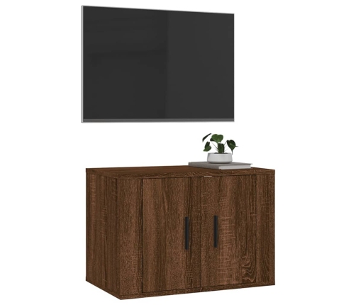 Mueble para TV de pared roble marrón 57x34,5x40 cm