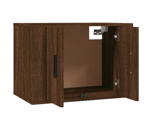 Mueble para TV de pared roble marrón 57x34,5x40 cm