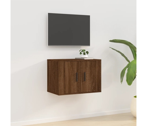 Mueble para TV de pared roble marrón 57x34,5x40 cm