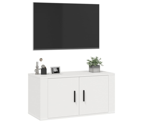 vidaXL Mueble para TV de pared blanco 80x34,5x40 cm