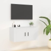 Mueble para TV de pared blanco 80x34,5x40 cm