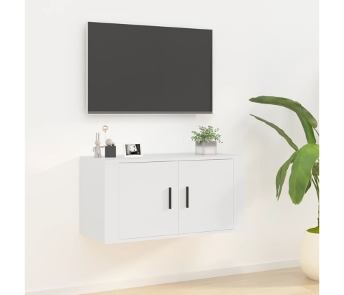 vidaXL Mueble para TV de pared blanco 80x34,5x40 cm