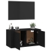 Mueble para TV de pared negro 80x34,5x40 cm