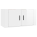 Mueble para TV de pared blanco brillante 80x34,5x40 cm