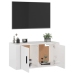 vidaXL Mueble para TV de pared blanco brillante 80x34,5x40 cm