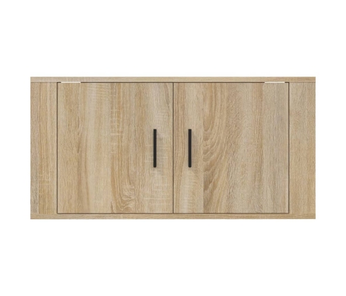 vidaXL Mueble para TV de pared roble Sonoma 80x34,5x40 cm