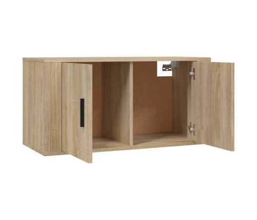 vidaXL Mueble para TV de pared roble Sonoma 80x34,5x40 cm