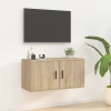 vidaXL Mueble para TV de pared roble Sonoma 80x34,5x40 cm