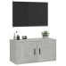 Mueble para TV de pared gris hormigón 80x34,5x40 cm