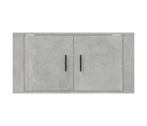 Mueble para TV de pared gris hormigón 80x34,5x40 cm