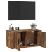 Mueble para TV de pared roble ahumado 80x34,5x40 cm